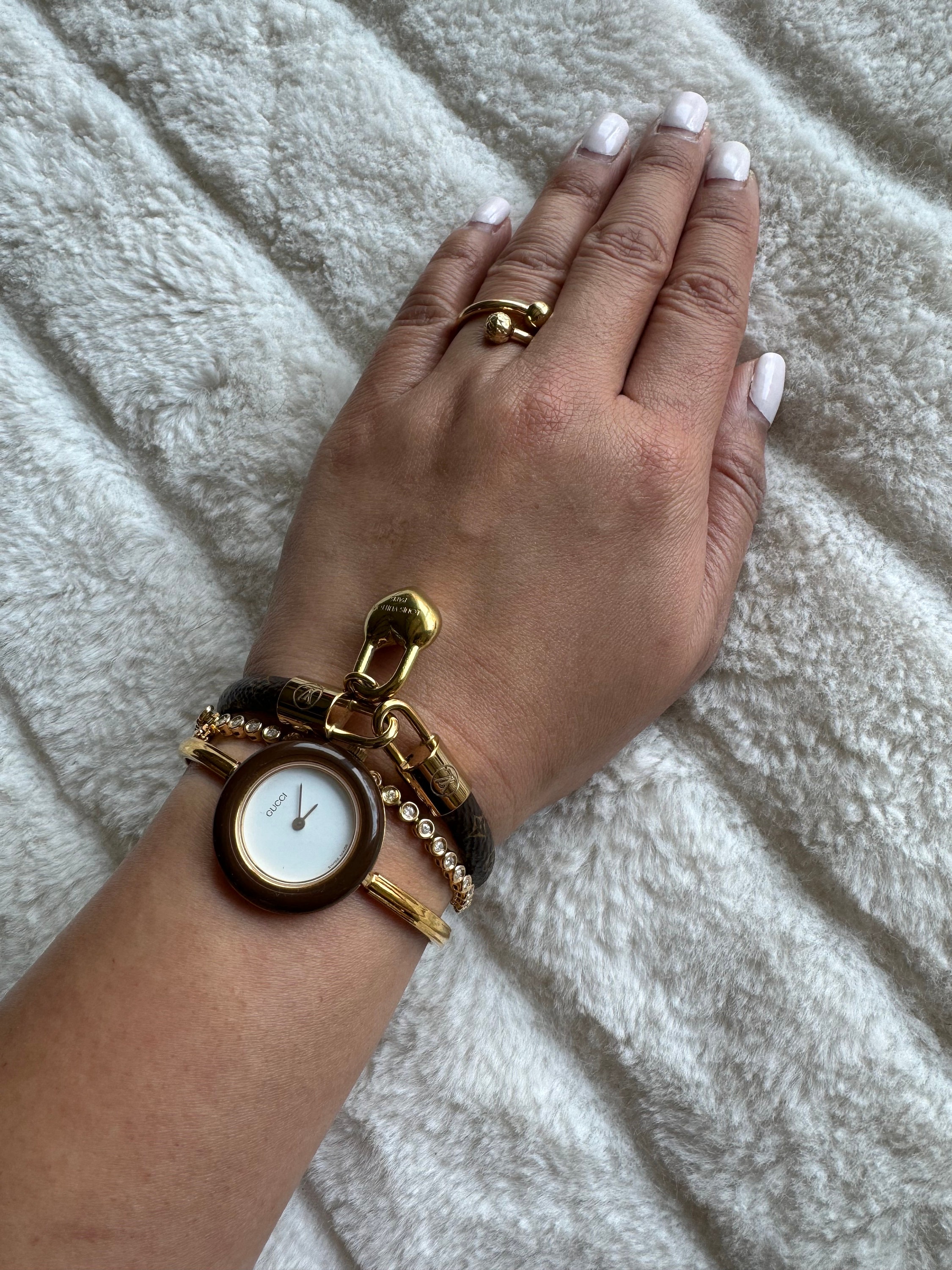 Authentic LOUIS VUITTON Lock Heart Bracelet - Etsy 日本