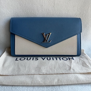 Cartera con solapa larga LV auténtica