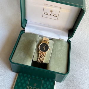 Vintage GUCCI Ladies Gold Plated Watch, Circa 1990s