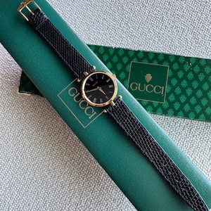 Vintage GUCCI Unisex Watch with Original Leather Bracelet