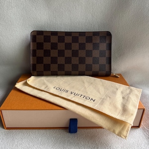 Cartera larga Damier auténtica de LOUIS VUITTON