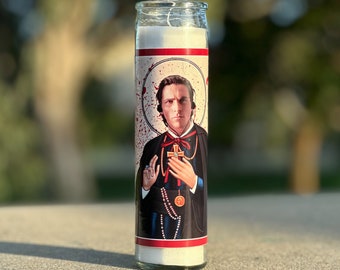 Celebrity Actor Prayer Candle Parody American Psycho  Christian Bale