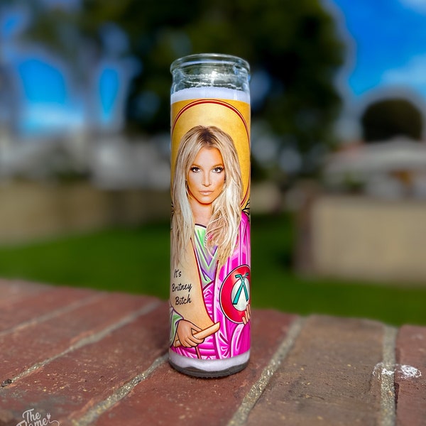 Britney Spears Celebrity Prayer Candle Parody