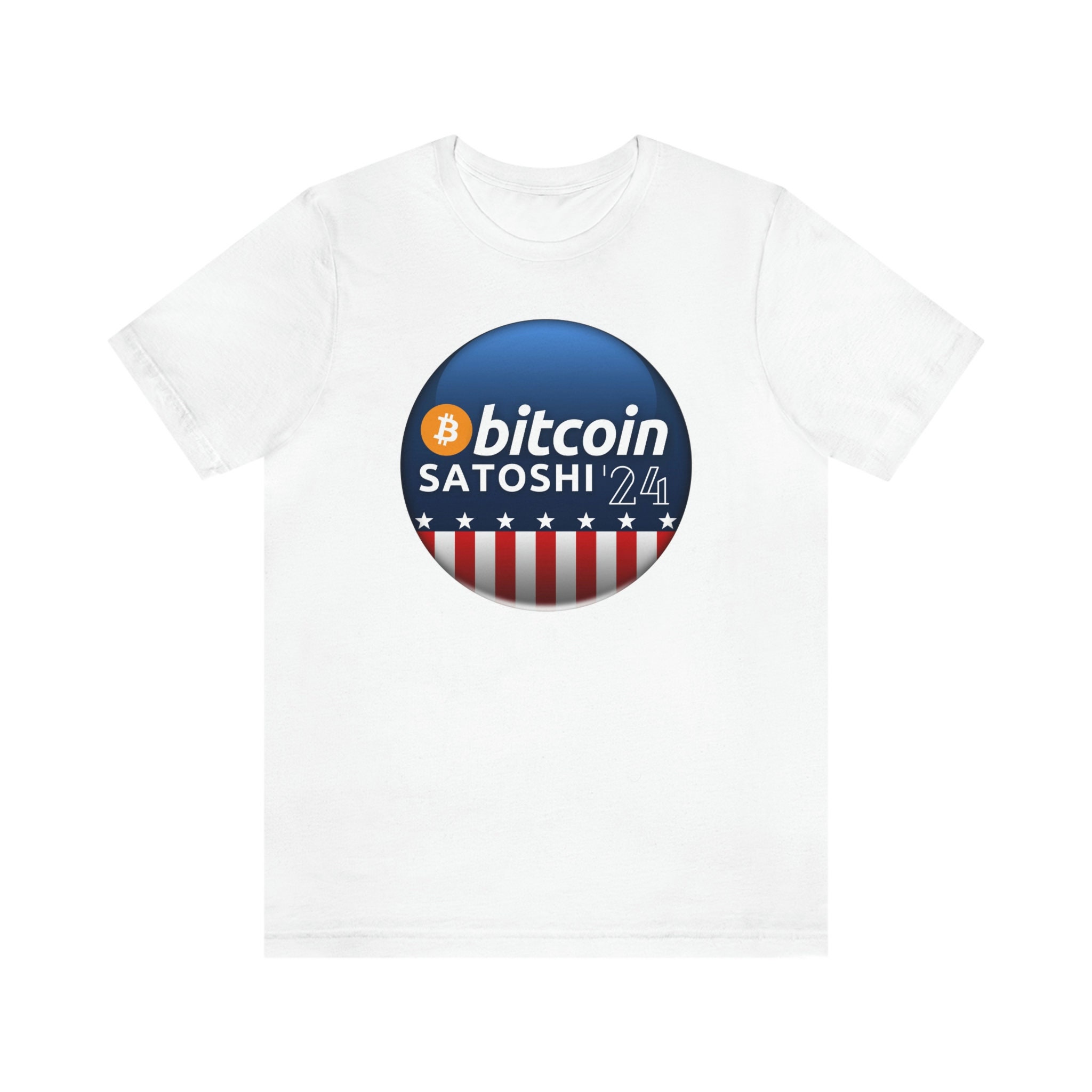 Bitcoin Satoshi Cryptocurrency Election Campaign Button Jersey Short Sleeve  Tee - Etsy