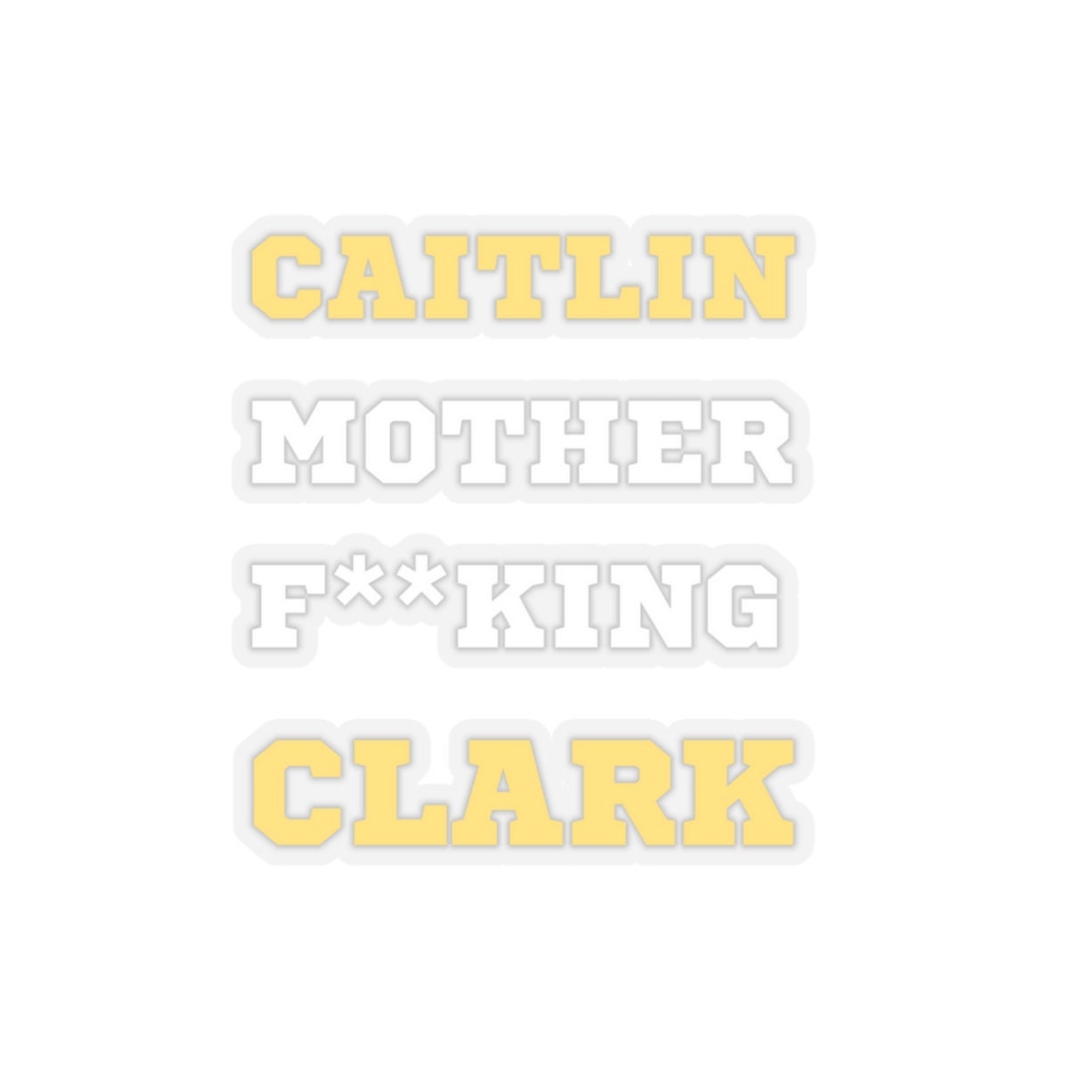 Caitlin Clark Basketball GOAT Sticker, Caitlin Clark Sticker