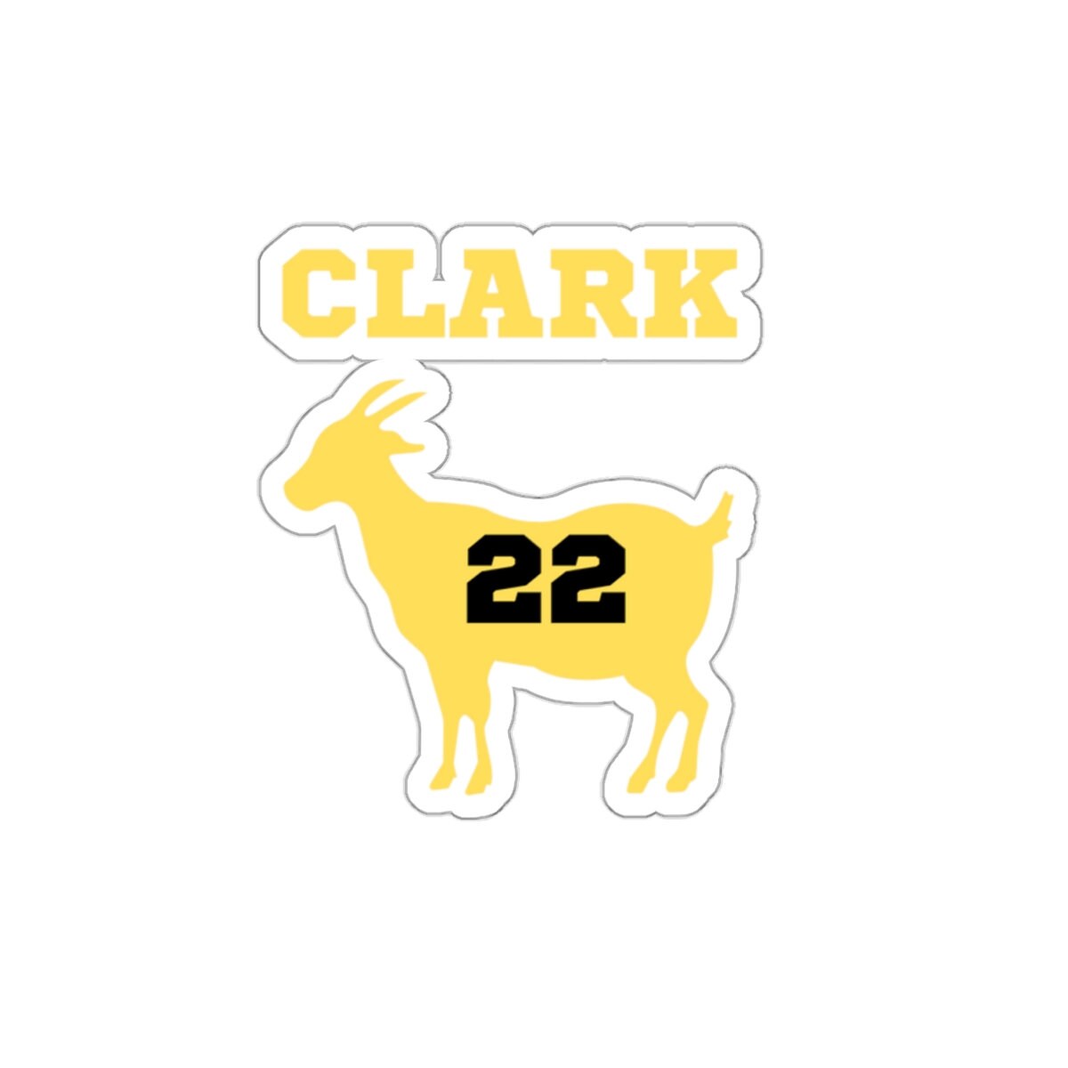 Caitlin Clark Basketball GOAT Sticker, Caitlin Clark Sticker