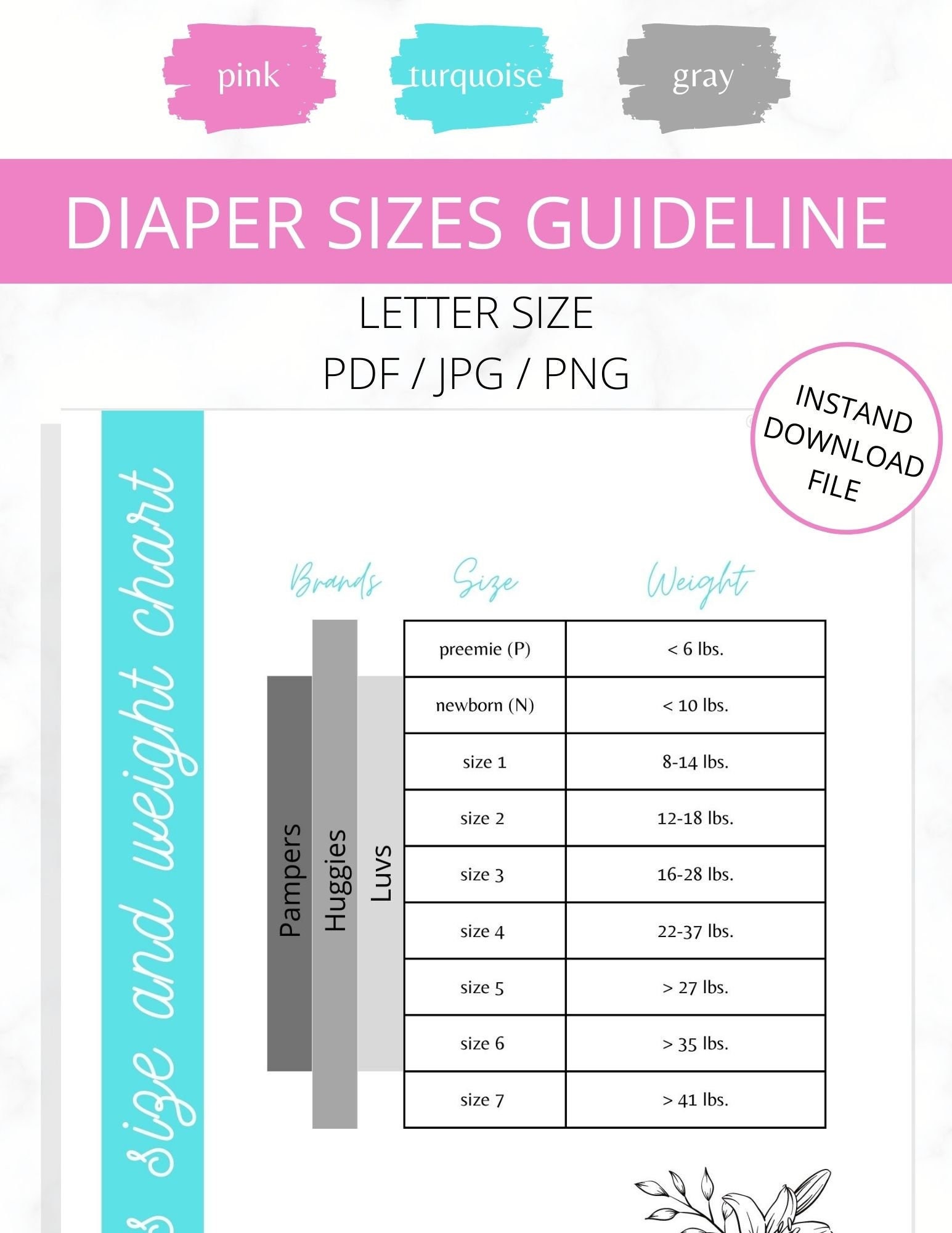 Gap Size Chart  Toddler size chart, Baby growth chart, Chart