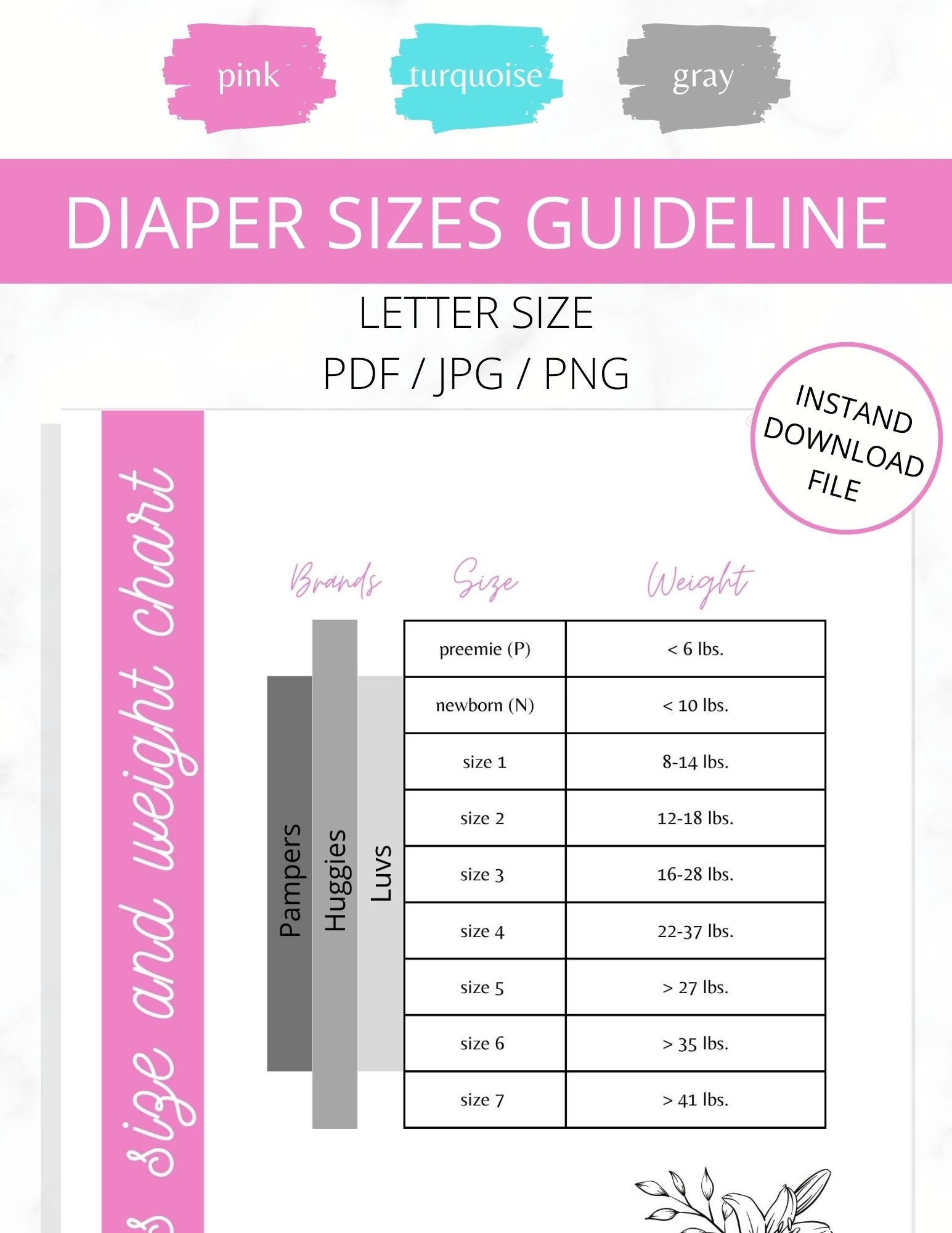 Diaper Size Guide Diaper Size And Weight Chart truongquoctesaigon.edu.vn