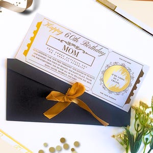 Folie Geburtstagskratzer zum Aufdecken von Geschenkgutschein, Gold Benutzerdefinierte Jubiläumsüberraschung, Erlebnisgeschenk 18., 21., 30., 40., 50., 60. Geburtstag