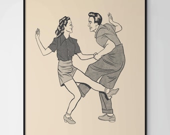 Swing Dance Couple | Print