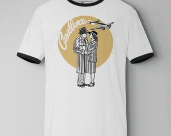 Casablanca | Vintage T-Shirt | Humphrey Bogart | Ingrid Bergman