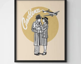 Casablanca | Print | Humphrey Bogart | Ingrid Bergman