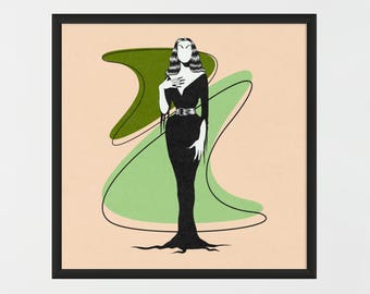 The Vampira Print | Green |