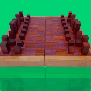 Geo Travel Chess Set Purpleheart Paduk