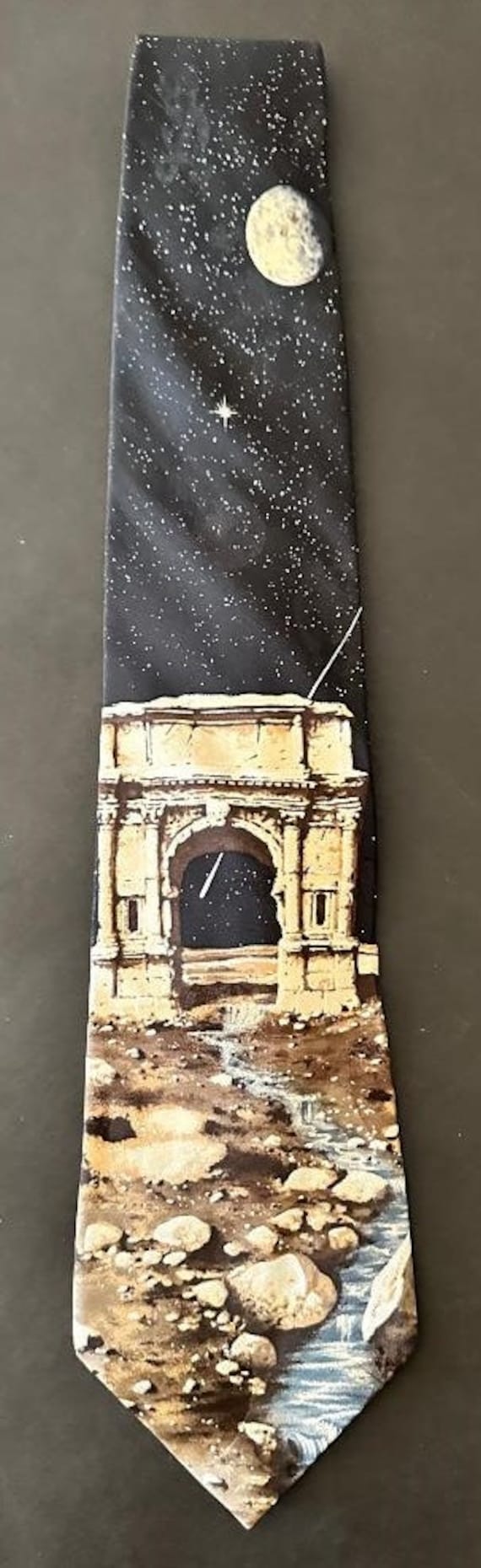 Novelty Themed 100% Silk Tie from the Le Space Col