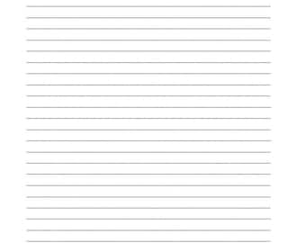Printbaar notitiepapier | Notitiesjabloon | Lijntjespagina (digitale download)