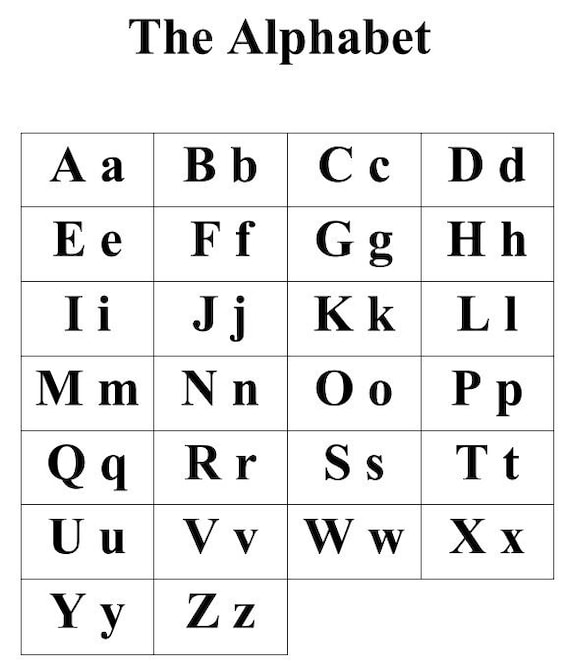 Alphabet A-Z Alphabet A-Z