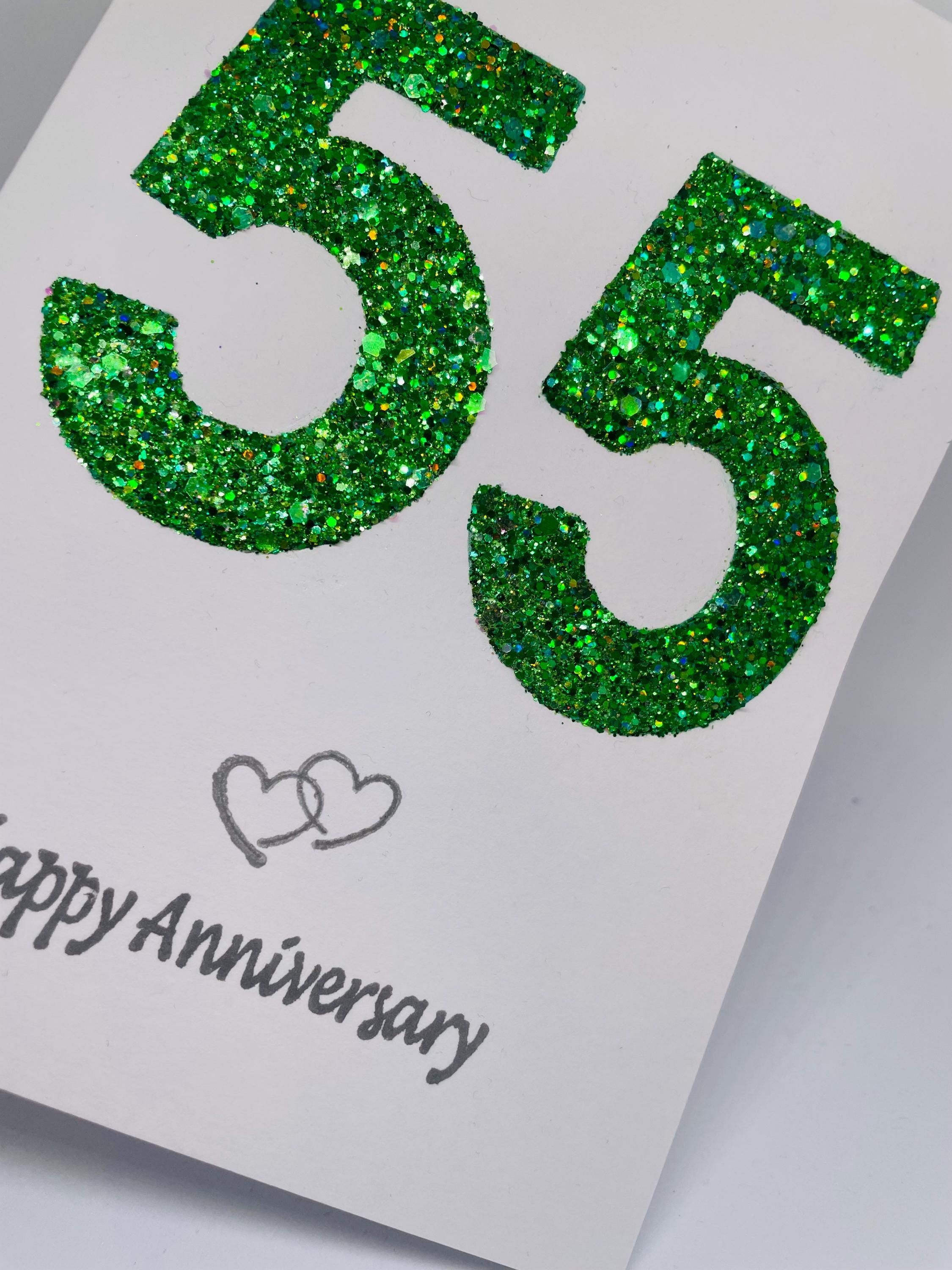 Personalized 55th Wedding Anniversary Heart Acrylic Plaque