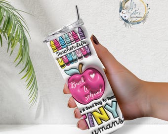 Teacher Life Tumbler: 20 oz Stainless Steel, Back to School Gift