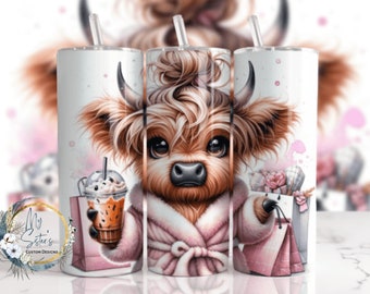 Highland Cow Mama 20oz Tumbler: Shopping Coffee Lover Gift