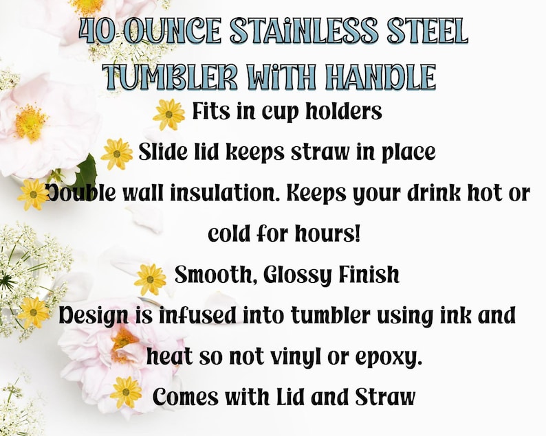 Op de afbeelding: Een roestvrijstalen beker met een handvat, met een inhoud van ongeveer 1,18 liter. Kenmerken zijn onder meer een schuifdeksel, dubbelwandige isolatie en een gladde, glanzende afwerking. Het ontwerp is ge&iuml;nfuseerd met inkt en hitte. Wordt geleverd met een deksel en een rietje.