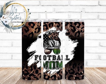 Football Mom Tumbler: Personalized 20 oz Stainless Steel Cup