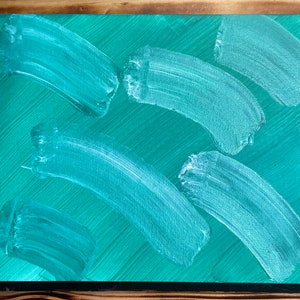 Acrylic Abstract Canvas Board Painting 8x10”. Unframed.