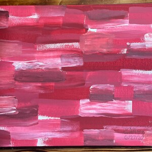 Acrylic Abstract Canvas Board Painting 8x10”. Unframed.