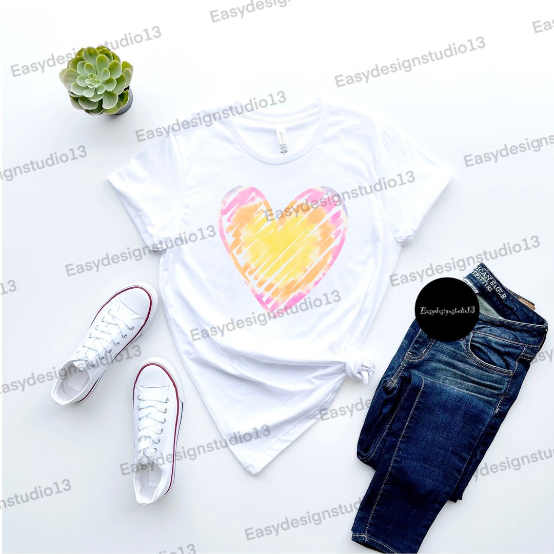 Tie Dye Heart Clip Art Png Clip Art Png Sublimation - Tie Dye Heart ...