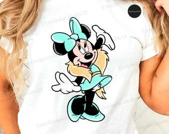Glitter Minnie Mouse PNG file, Minnie Gold Glitter, Minnie Sublimation Design, tartan, plaid, Minnie shirt design, Instant Download