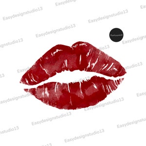 Rode lippen PNG-bestand, kus Rood, Sublimatie Design, tartan, plaid, Lippen shirt ontwerp, Instant Download