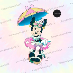 Minnie mouse summer clipart, sublimation design for print PNG