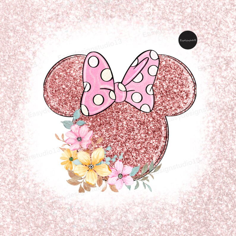 Glitter Minnie Mouse Ears Clip Art Png Clip Art Png - Etsy