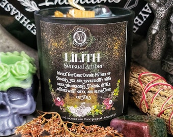 Lilith Dedication Candle in Sensual Amber