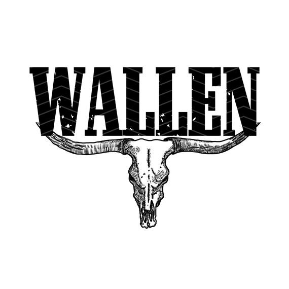 Wallen Bull Skull Digital PNG Western Bull Png Cowboy Png - Etsy