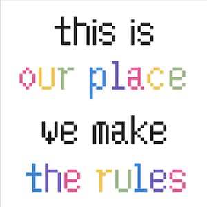 Our Place Cross-Stitch Pattern