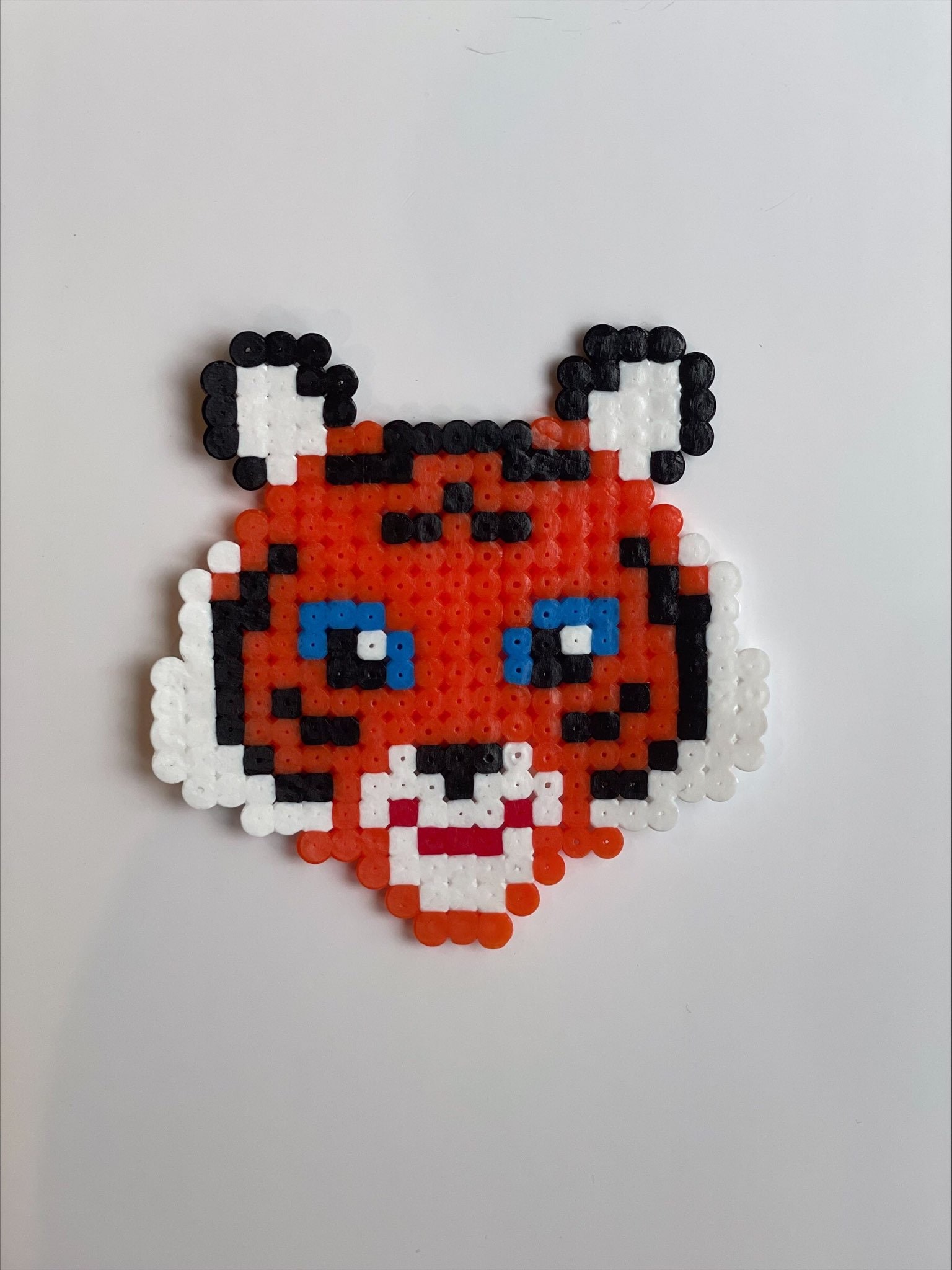 Perler Bead Siberian Tiger Zoo Animal Orange and White Etsy Australia
