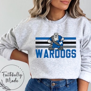 Wardogs | Mascot | School Spirit| School Mascot Design | Digital Image | Team Spirit PNG | Football Mascot Shirt Design | Instant Download