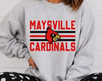Maysville Cardinals PNG, Cardinals Mascot Digital Download, School Spirit Shirt Design, Football Game Day PNG, Instant Download