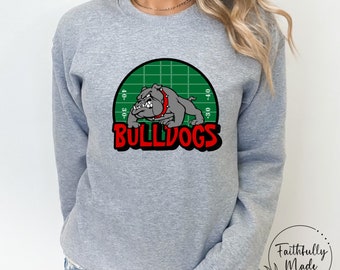 Bulldogs-voetbal, png, sublimatieontwerp (digitale download)