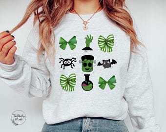 Frankenstein Halloween PNG, Printable Sublimationsdesign (Digitaler Download)