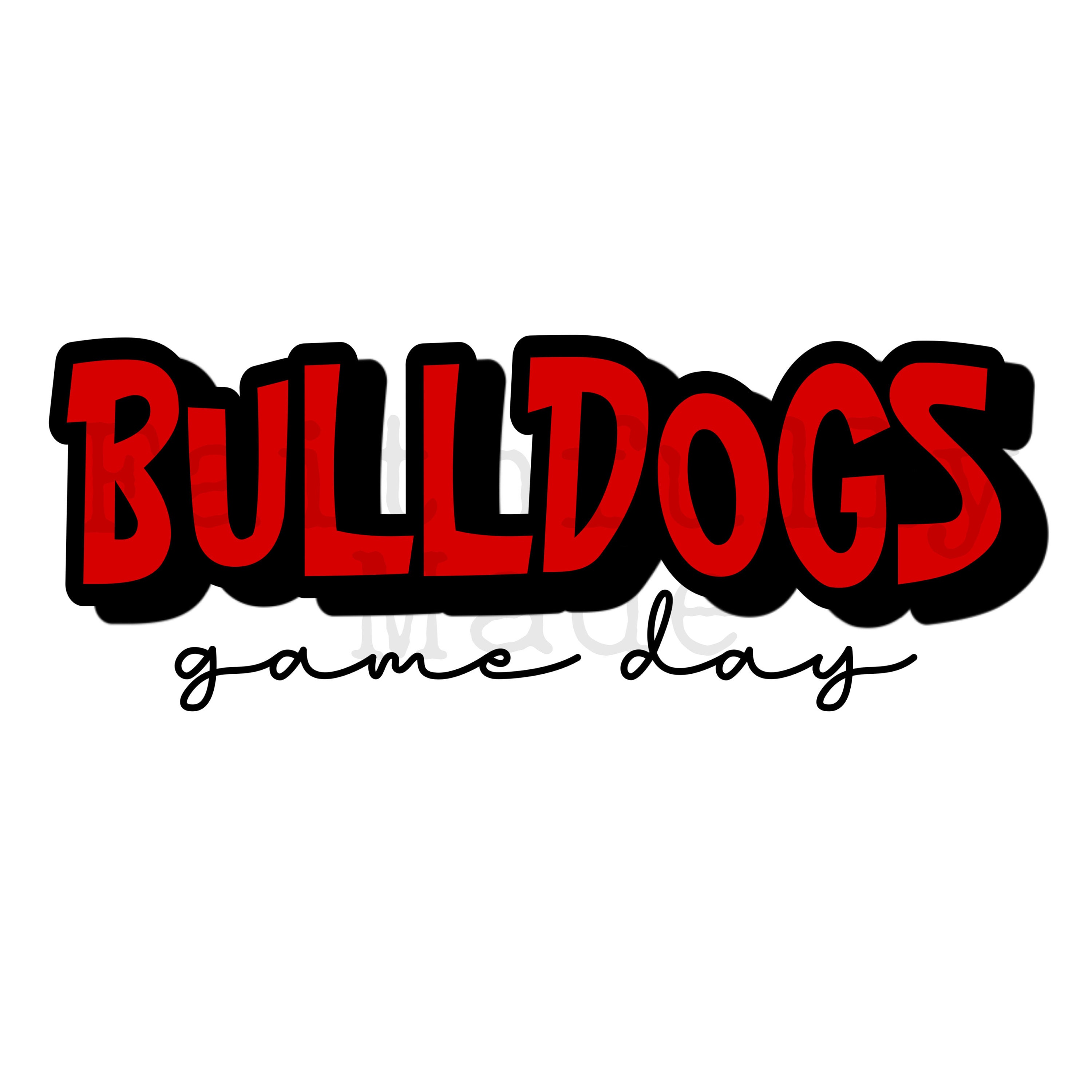Bulldog Game Day Etsy
