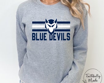 Blue Devils Doodle Letters Transparent Background Sublimation PNG and ...