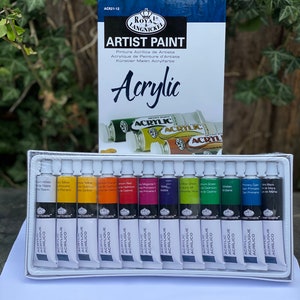 Acrylic Paint Pack OF 12 Large Assorted Tube colours Acrylic paint Tube 21 ML Acrylic Set of paint Acrylic Paints Painting Set Art Paint kit