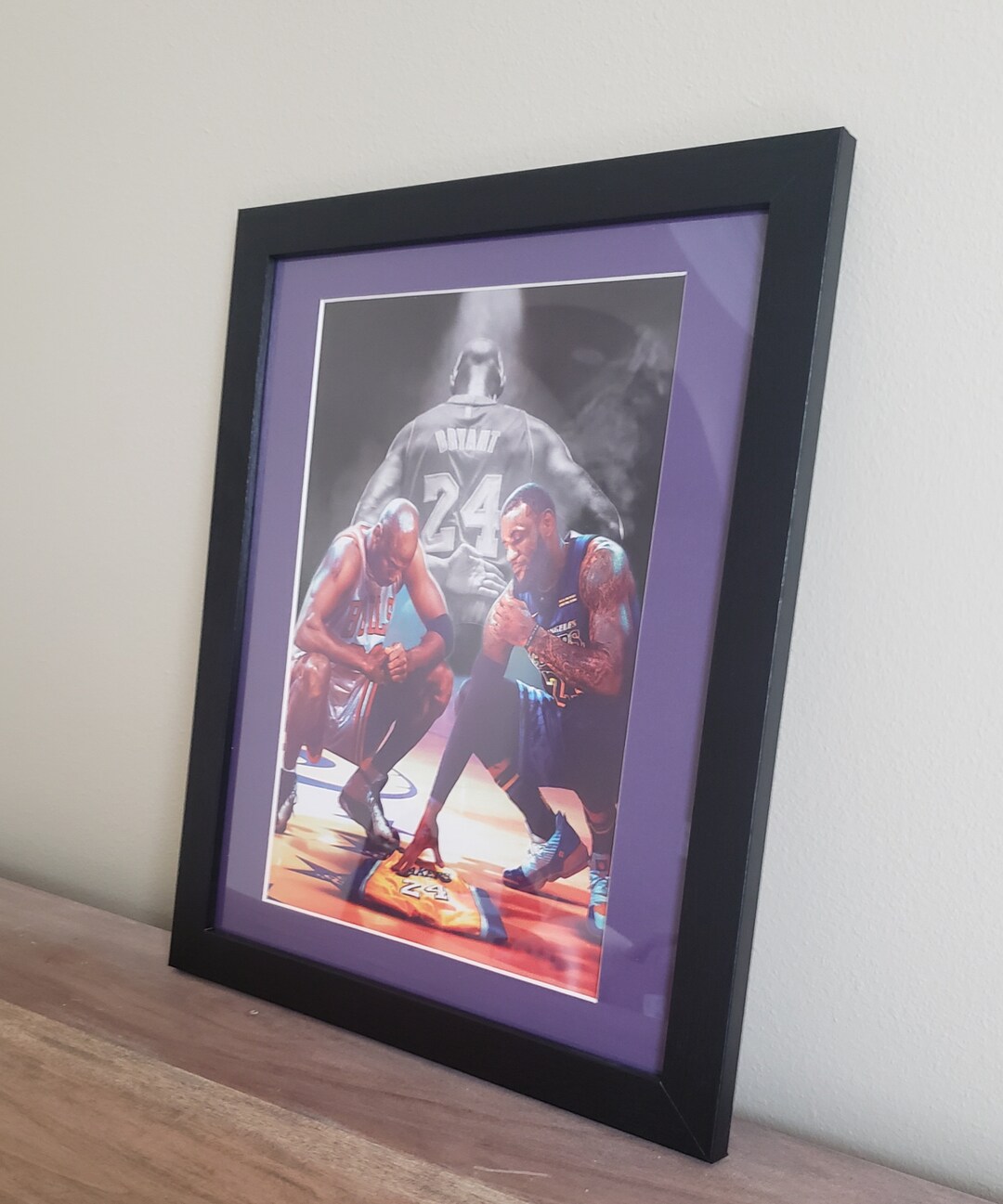 Angel Kobe Bryant Jordan Canvas Wall Art Lebron Canvas Wall Etsy