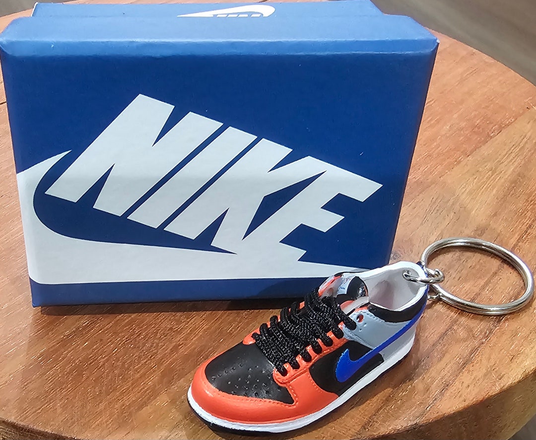 3D Sneaker Keychain Nike Dunks Keychain Mini Shoe Keychain Etsy