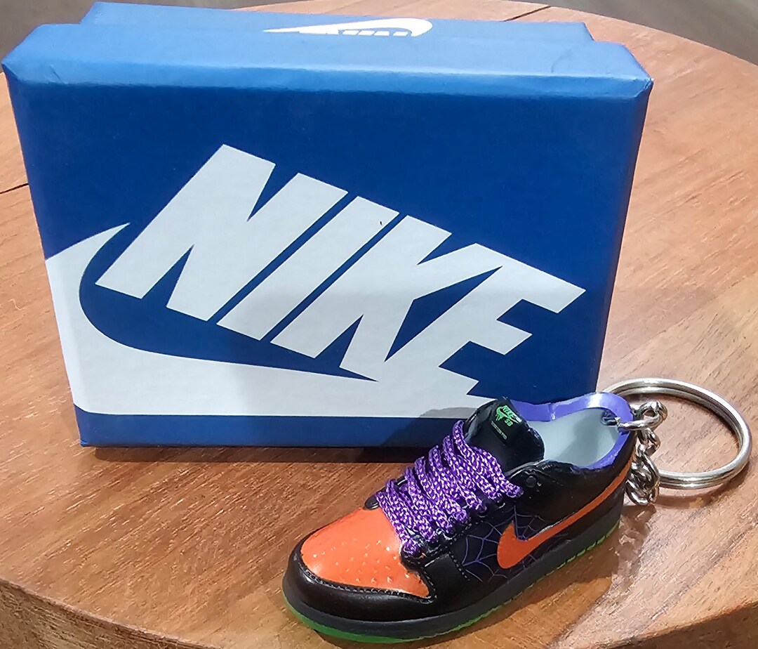 3D Sneaker Keychain Nike Dunks Keychain Mini Shoe Keychain Etsy