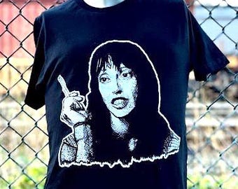 Wendy Torrance with her ultra long cigarette ash tee