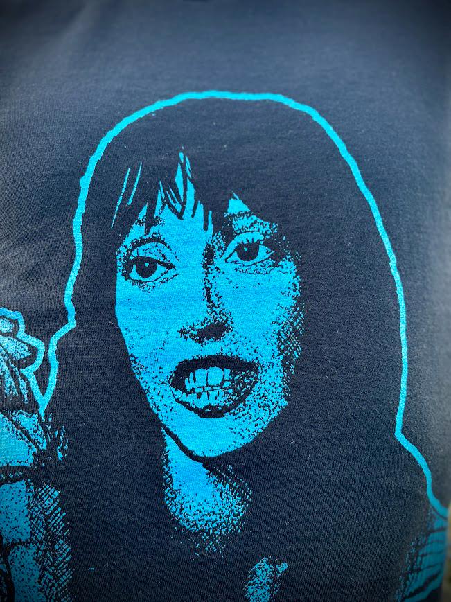 Wendy Torrance with her ultra long cigarette ash tee