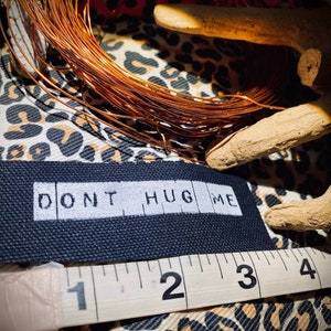 Don't Hug Me. Mini Patch. for punk battle vests, crusty jeans and overalls, horror goth backpacks image 6